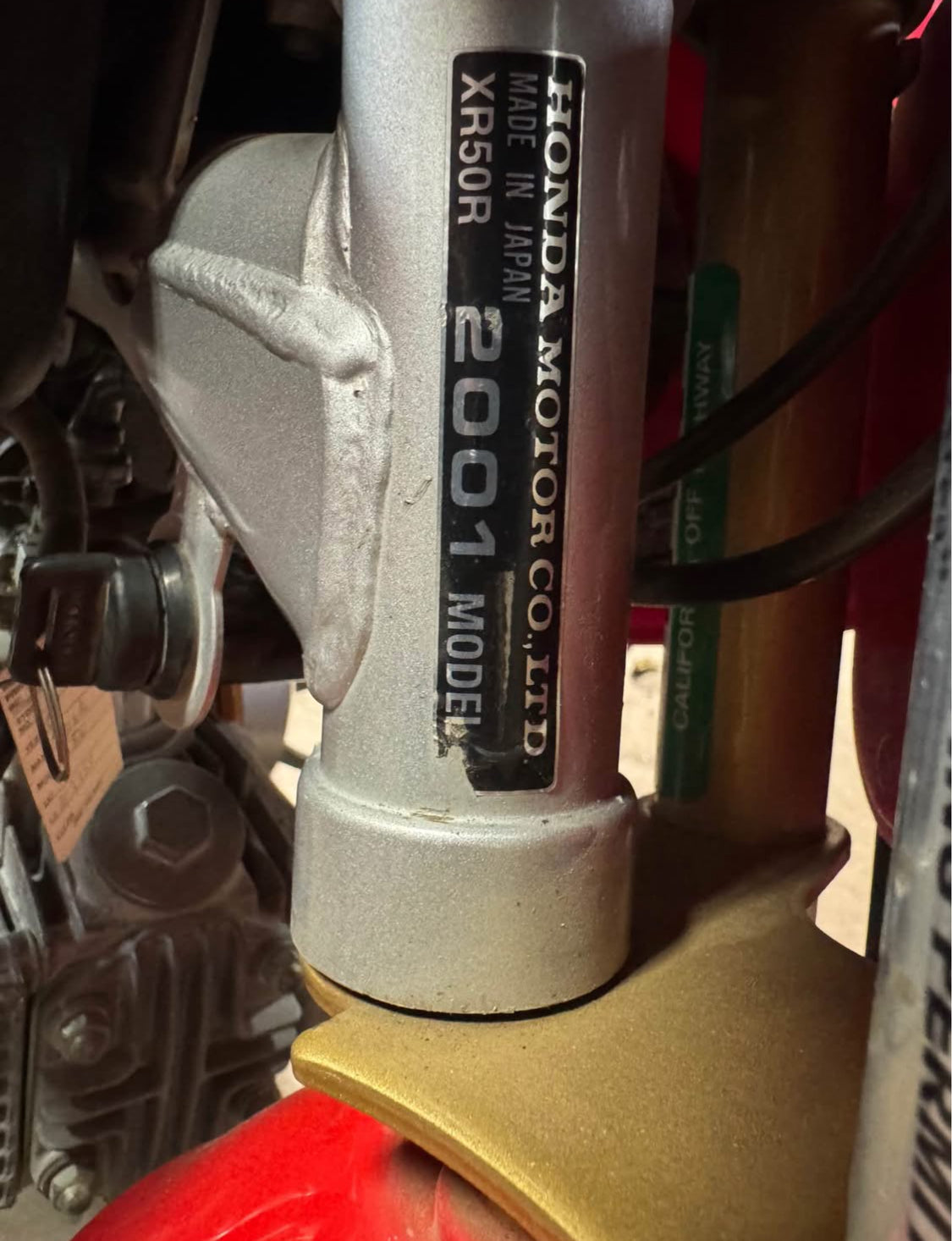 Honda XR 50 Año 2001