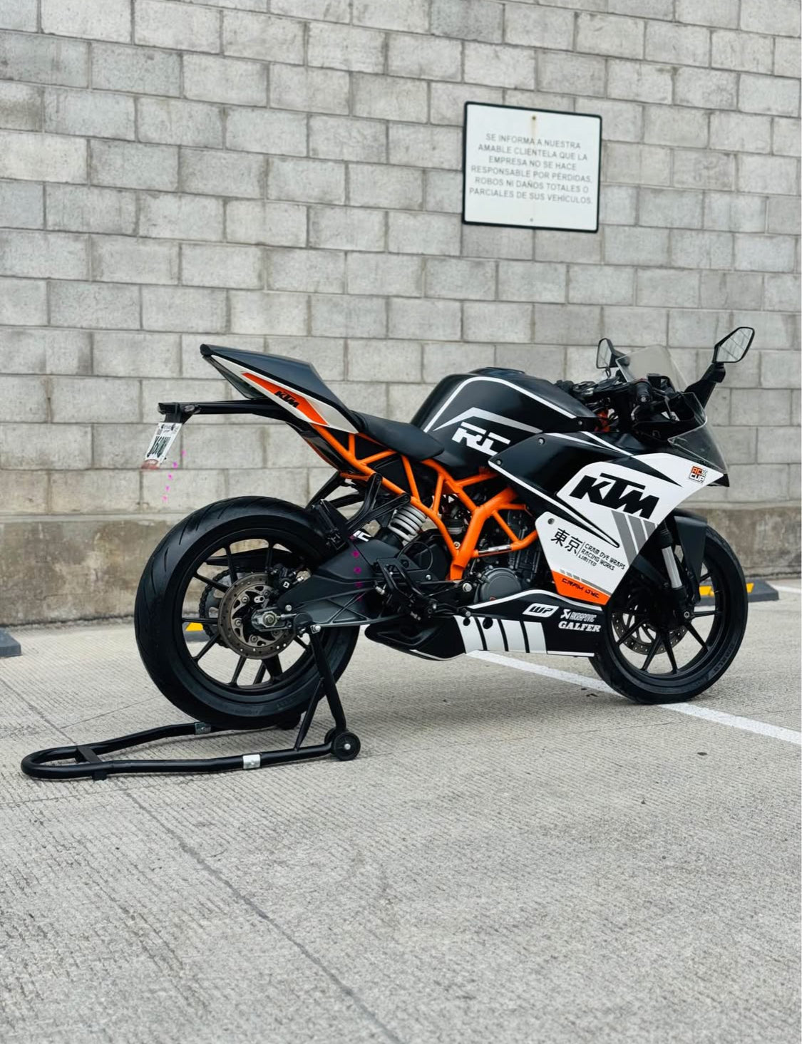 KTM  RC 200 cc  Año 2016