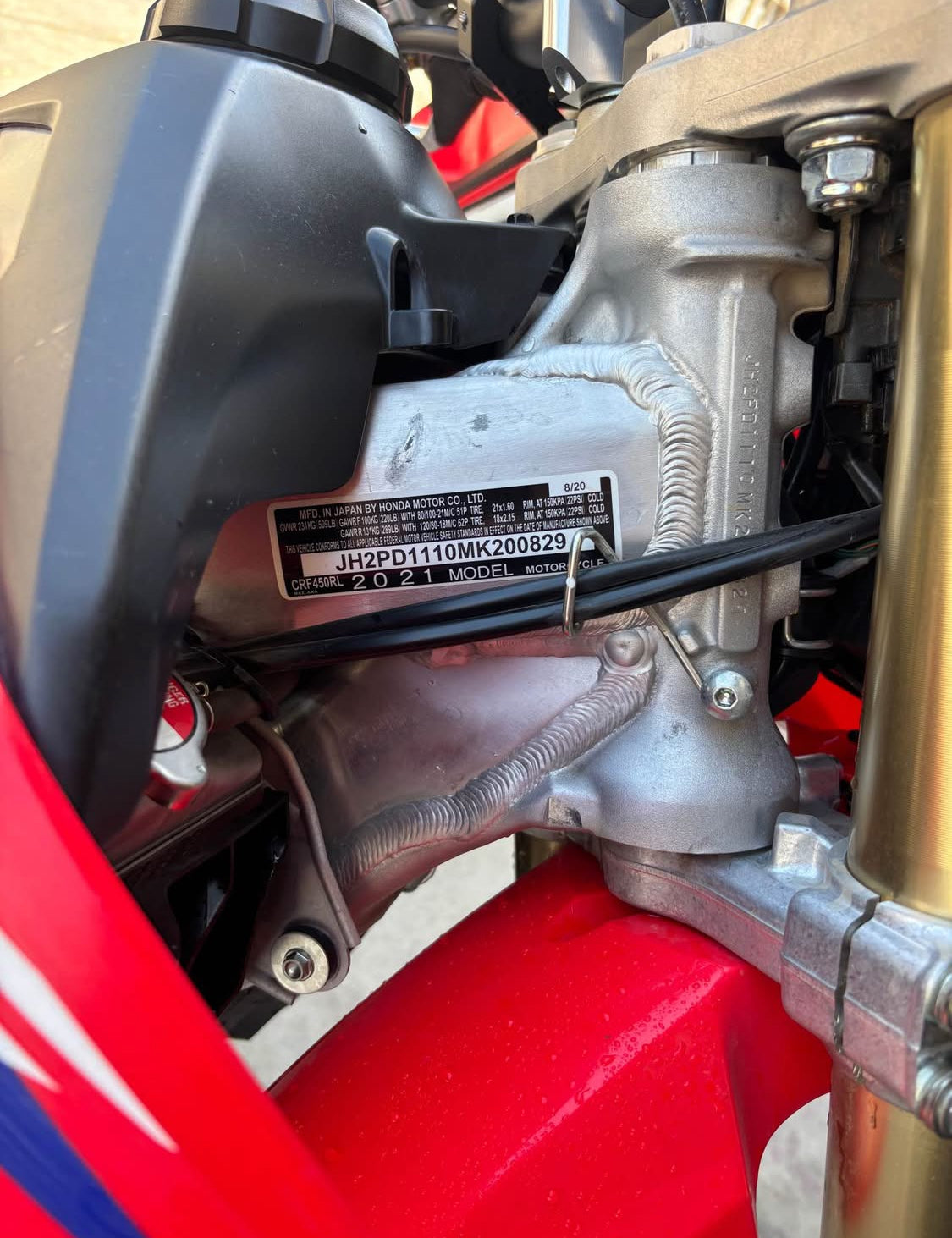 Honda  CRF 450 RL Año 2021